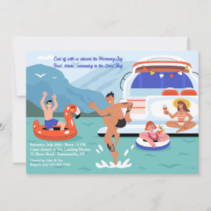 Yacht-Party Einladung
