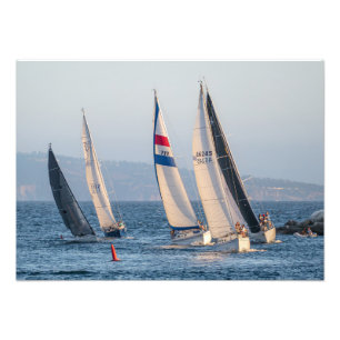 Yacht Race - Marina Del Rey, CA Fotodruck