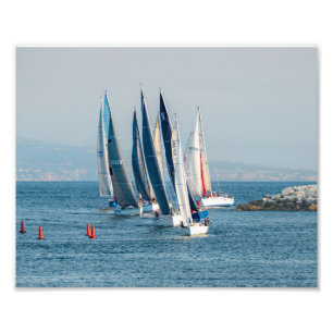 Yacht Race - Marina Del Rey, CA Fotodruck