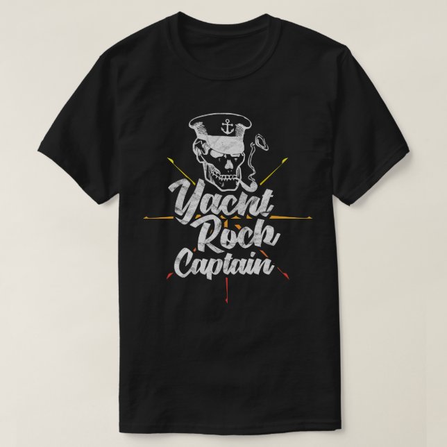 Yacht Rock Captain Boat Drink Party Rauchen Ske T-Shirt (Design vorne)