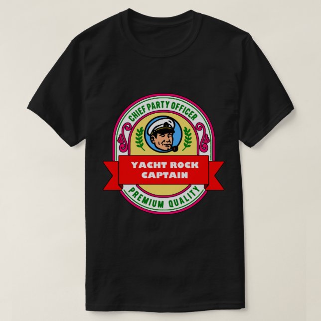 Yacht Rock Captain Classic T - Shirt (Design vorne)