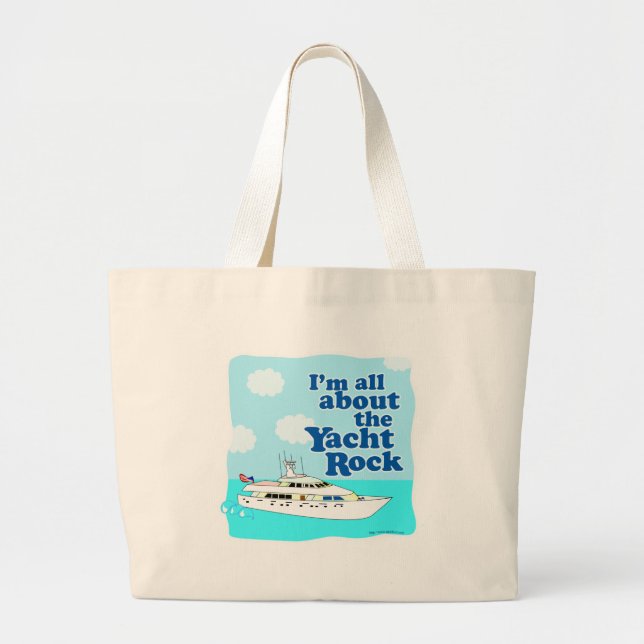 Yacht Rock Funny Cartoon Musik Slogan Tasche (Vorne)