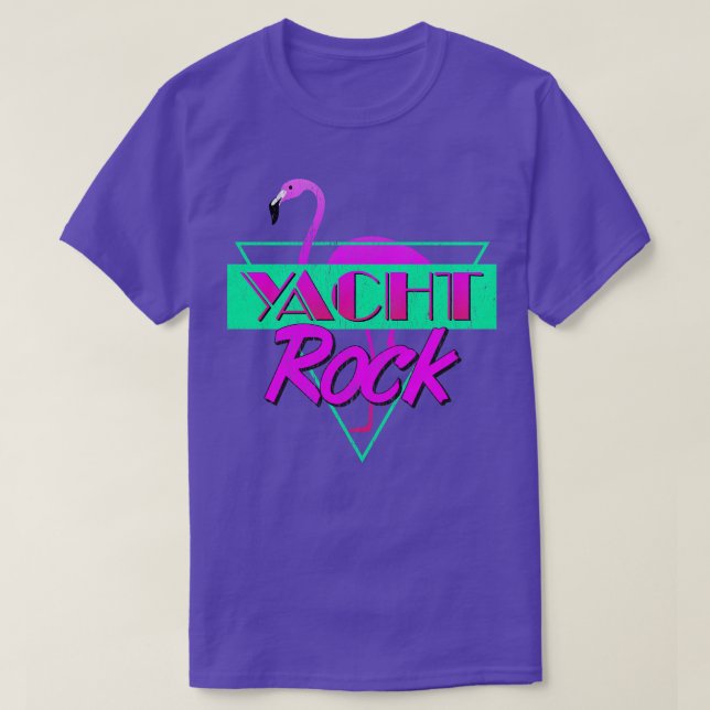 Yacht Rock Party Boat Trinkwasser 80er verblasst T-Shirt (Design vorne)