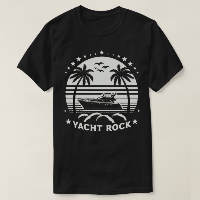 Yacht Rock Retro 80er Style T-Shirt (Design vorne)