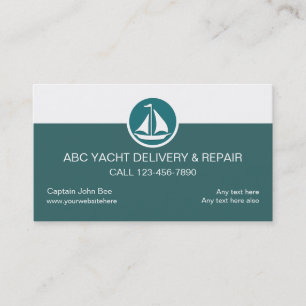 Yacht-Service-Geschäftskarten Visitenkarte