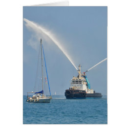 Yacht Zig Zag und Schlepper