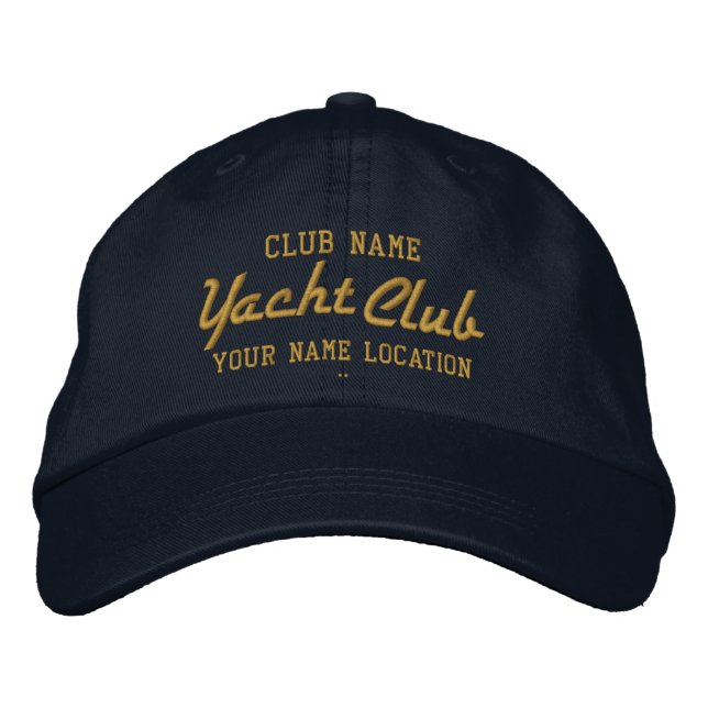 Yachtclub Personalizable Kappe (Vorderseite)