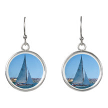 Yachten segeln Ocean Round Silver Drop Ohrringe