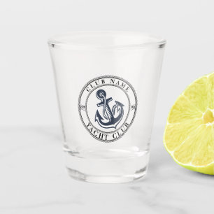 Yachthafen der Blue Marine Nautical Anchor Schnapsglas
