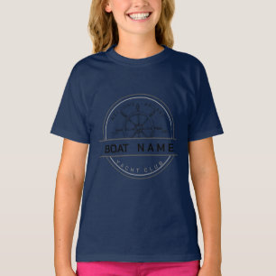 Yachthafen der Blue Marine Nautical Anchor T-Shirt
