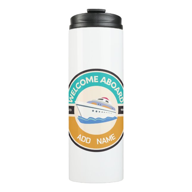 Yachthafen der Blue Marine Nautical Anchor Thermosbecher (Vorderseite)