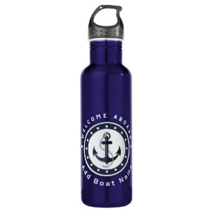 Yachthafen der Blue Navy Anchor Edelstahlflasche