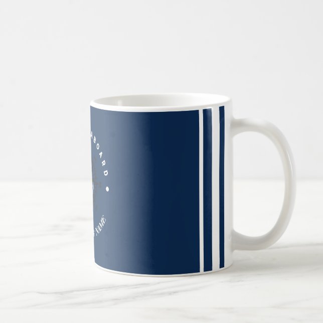 Yachthafen der Blue Navy Anchor Kaffeetasse (Rechts)