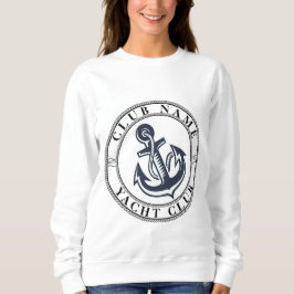 Yachthafen der Blue Navy Anchor Sweatshirt