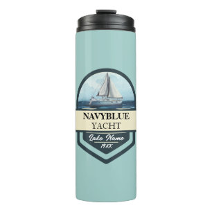 Yachthafen der Blue Navy Anchor Thermosbecher