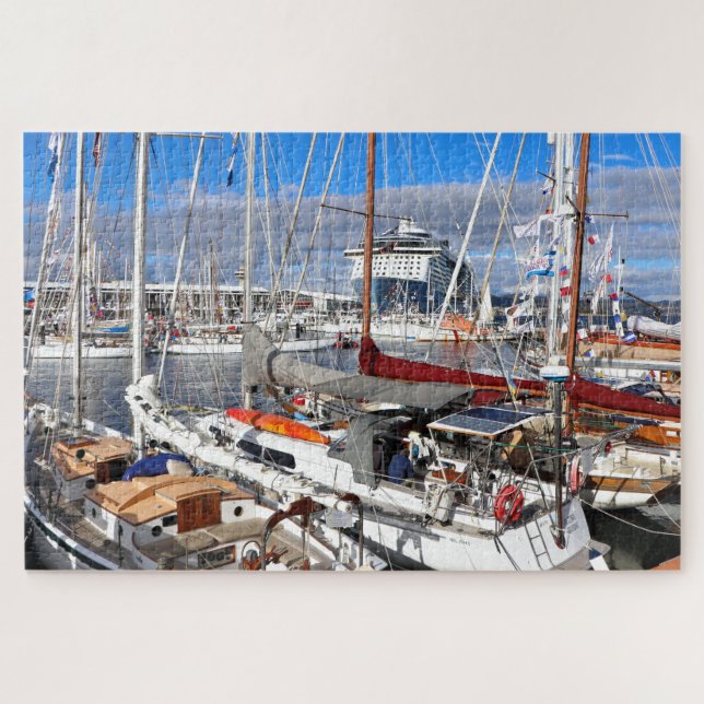 Yachthafen, Hobart, Tasmanien, Australien Puzzle (Horizontal)