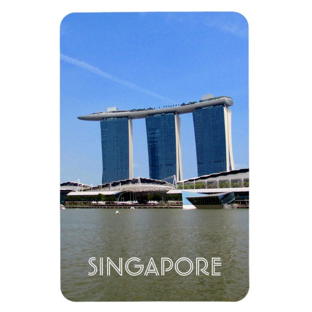Yachthafen Singapore Magnet (Vertikal)