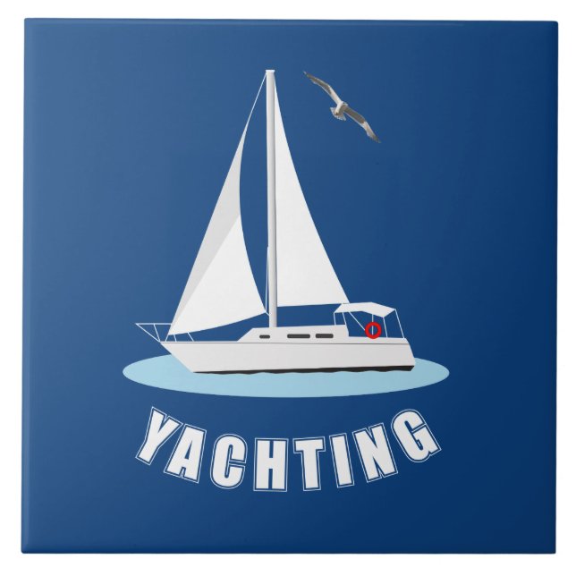 Yachting Fliese (Vorderseite)