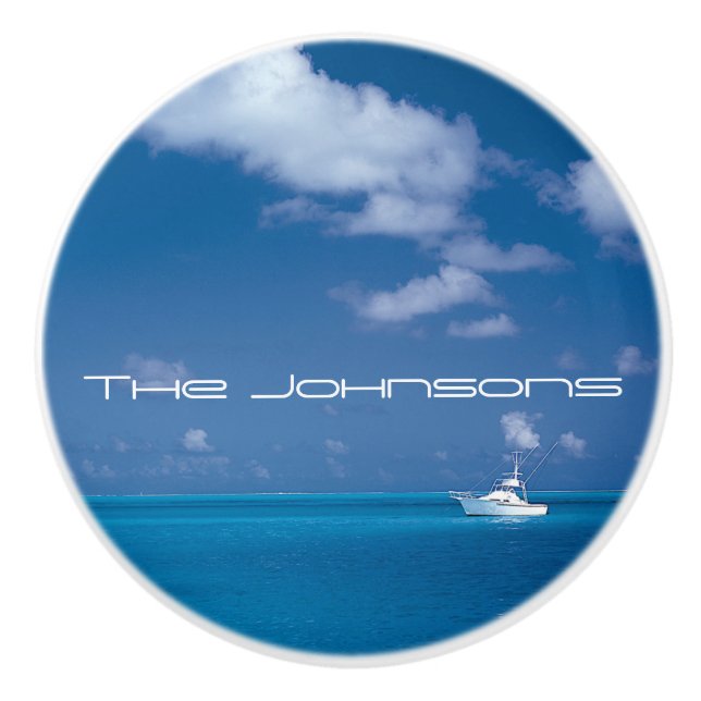 Yachting in Blue Keramikknauf (Vorderseite)