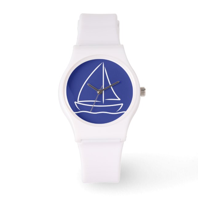 Yachtmuster Armbanduhr (Vorderseite)