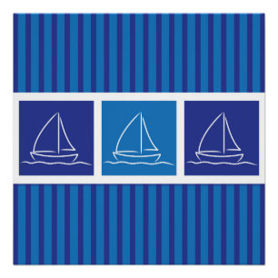 Yachtmuster Poster