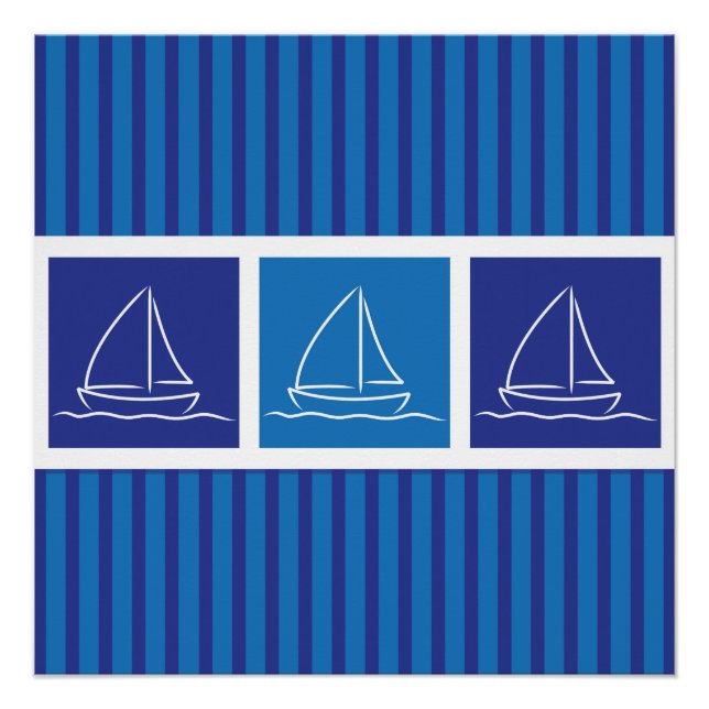 Yachtmuster Poster (Vorderseite)