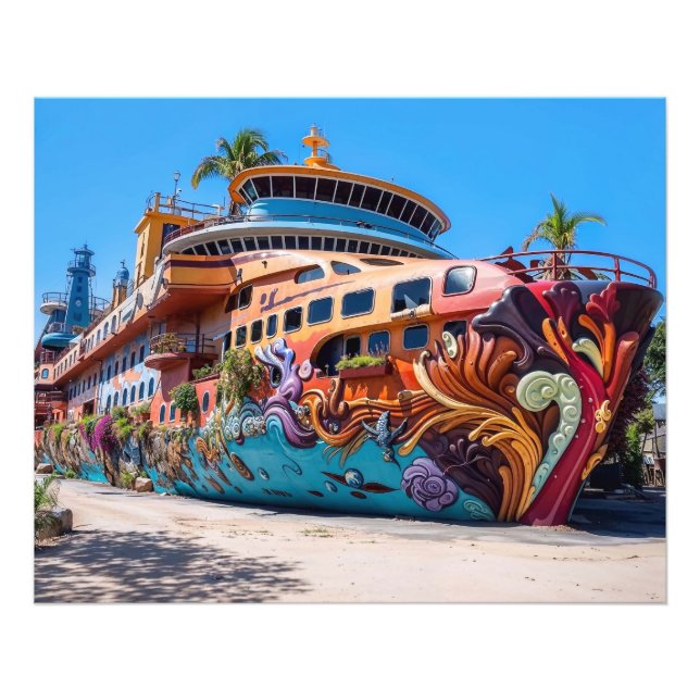 Yachtstatue Fotodruck (Vorne)