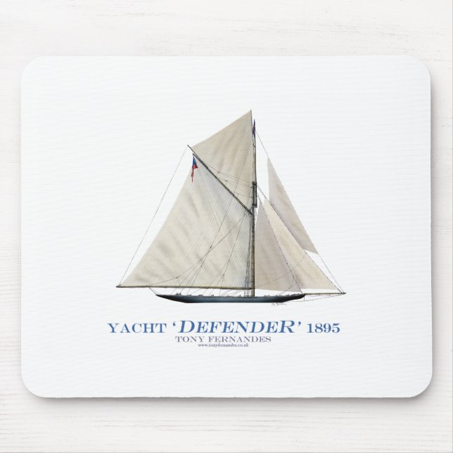 Yachtverteidiger 1895 mousepad (Vorne)