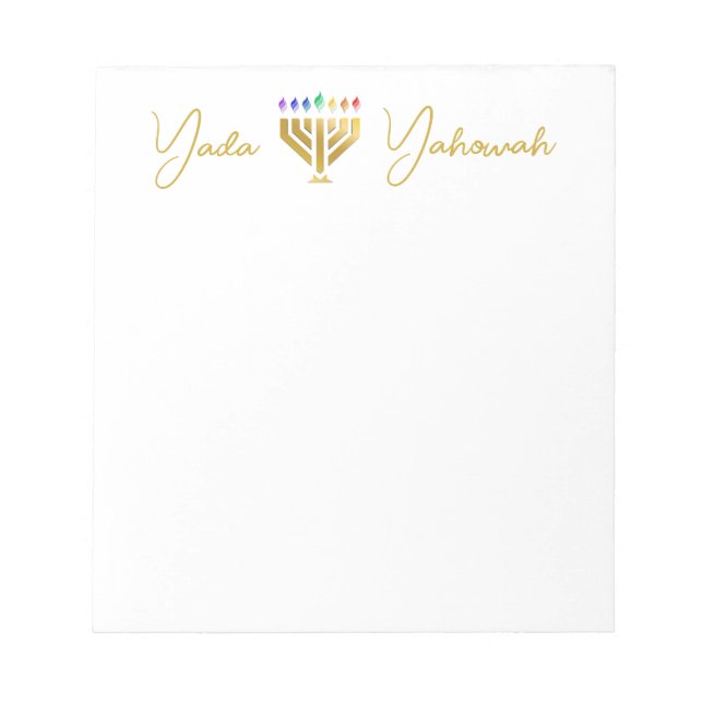 Yada Yahowah Notepad  Notizblock (Vorderseite)