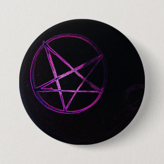 Yaei lila Pentagram Schlüsselanhänger Button