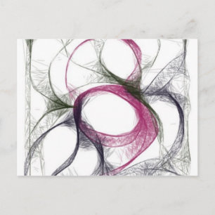 Yaei_linkkes Gehirnprojekt interkonnektierte Nerve Postkarte