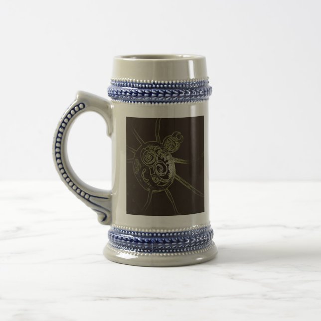 yaei Spinne Bierglas (Links)