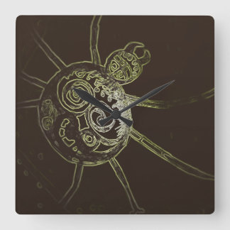 Yaei-Spinne Quadratische Wanduhr