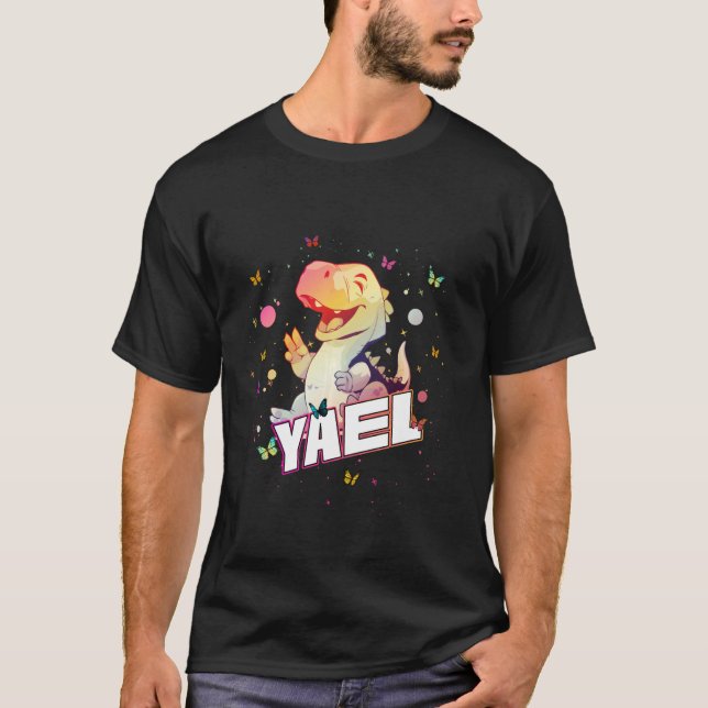 YAEL - Niedlicher Name des Jungen mit niedlichem D T-Shirt (Vorderseite)