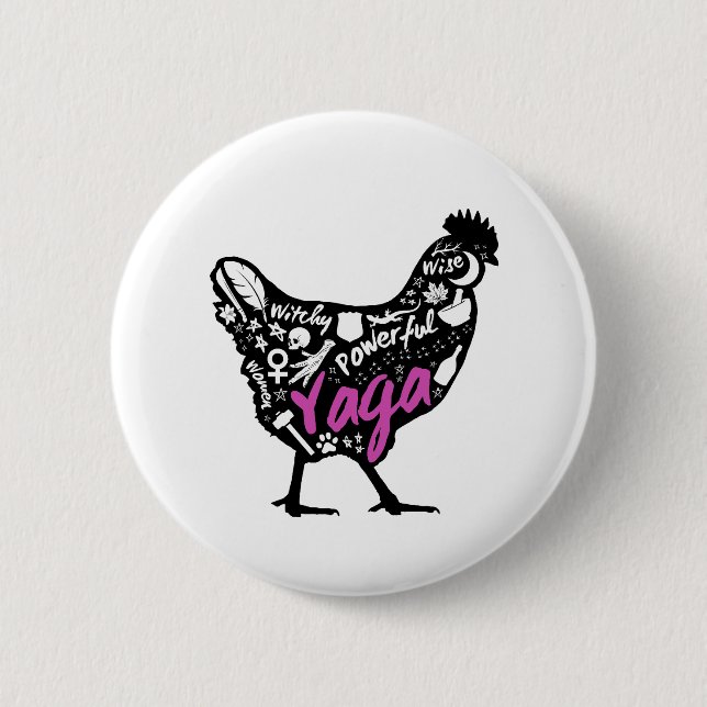 Yaga Huhn Button (Vorderseite)
