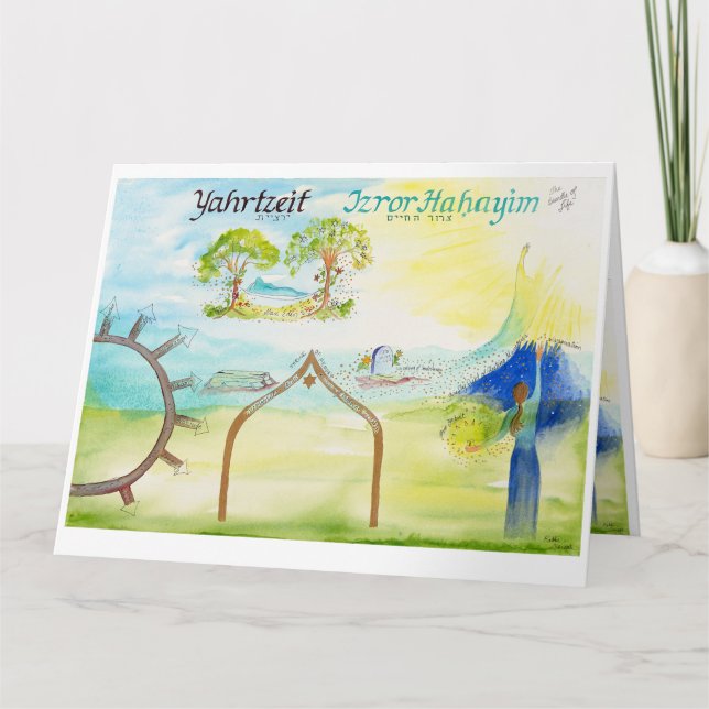 Yahrtzeit: Das Mapping der Reise:Mourner & Soul Karte (Vorderseite)