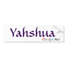Yahshua - Google ich Autoaufkleber