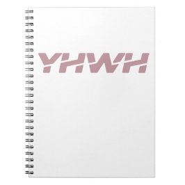 Yahweh Dusty Pink Spiral Notebook Notizblock