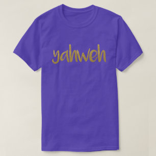 YAHWEH Gold Briefe hebräischen Namen Gottes Unisex T-Shirt