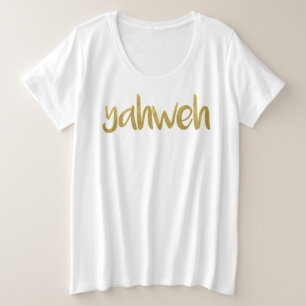 YAHWEH-Goldbriefe hebräischer Name des T - Shirt G