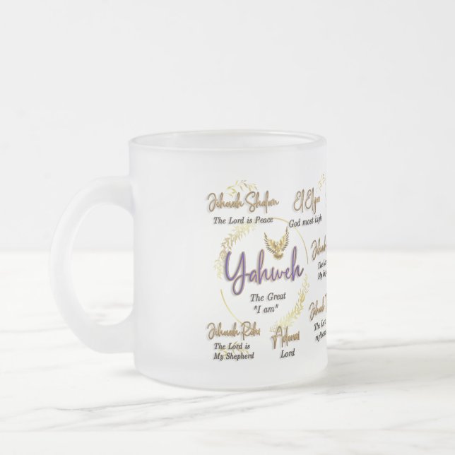 Yahweh Namen Gottes Tasse 15 oz. (Links)