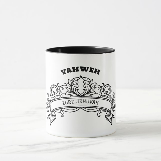 Yahweh Verzierte Tasse (Zentrum)