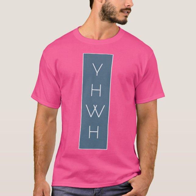 Yahweh (Yhwh) - Blue T-Shirt (Vorderseite)