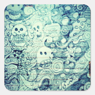 Yaie Anime Manga imaginative Denkerin Quadratischer Aufkleber