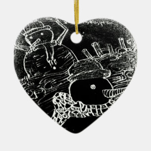 Yaie-Schneewächter Keramik Ornament