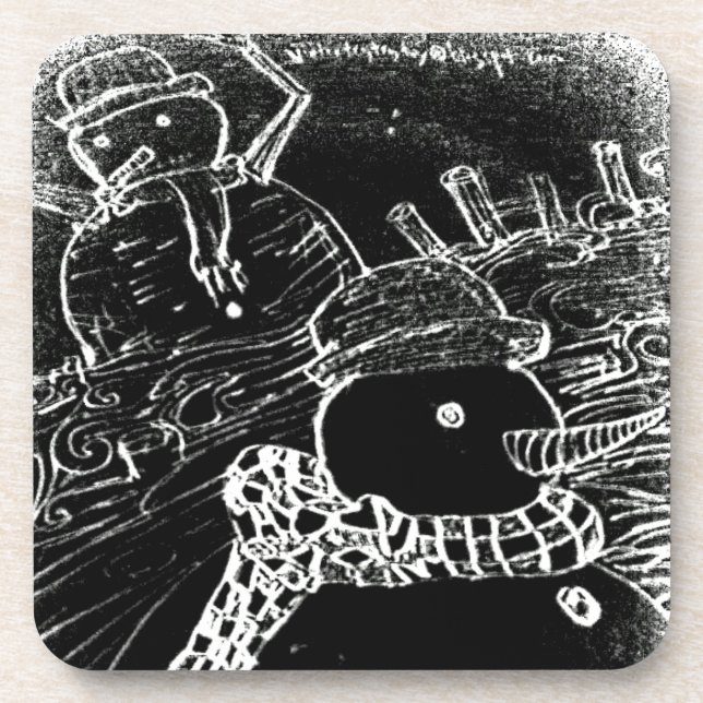 Yaie-Schneewächter Untersetzer (Vorderseite)