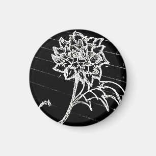 yaie schwarze Rosen Blume goth emo    Magnet