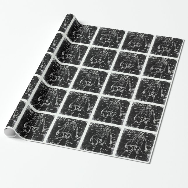 Yaie Tokyo Human Skeleton Anatomy Geschenkpapier (Ungerollt)