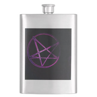 yaie violettes Pentagramm Flachmann