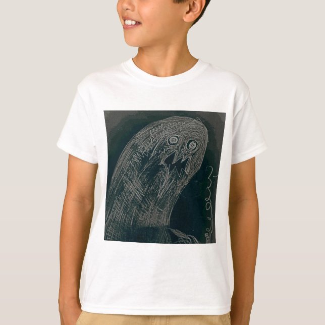 Yaie-Wurm zeichnend und Ihr Soul wird dunkel T-Shirt (Vorderseite)